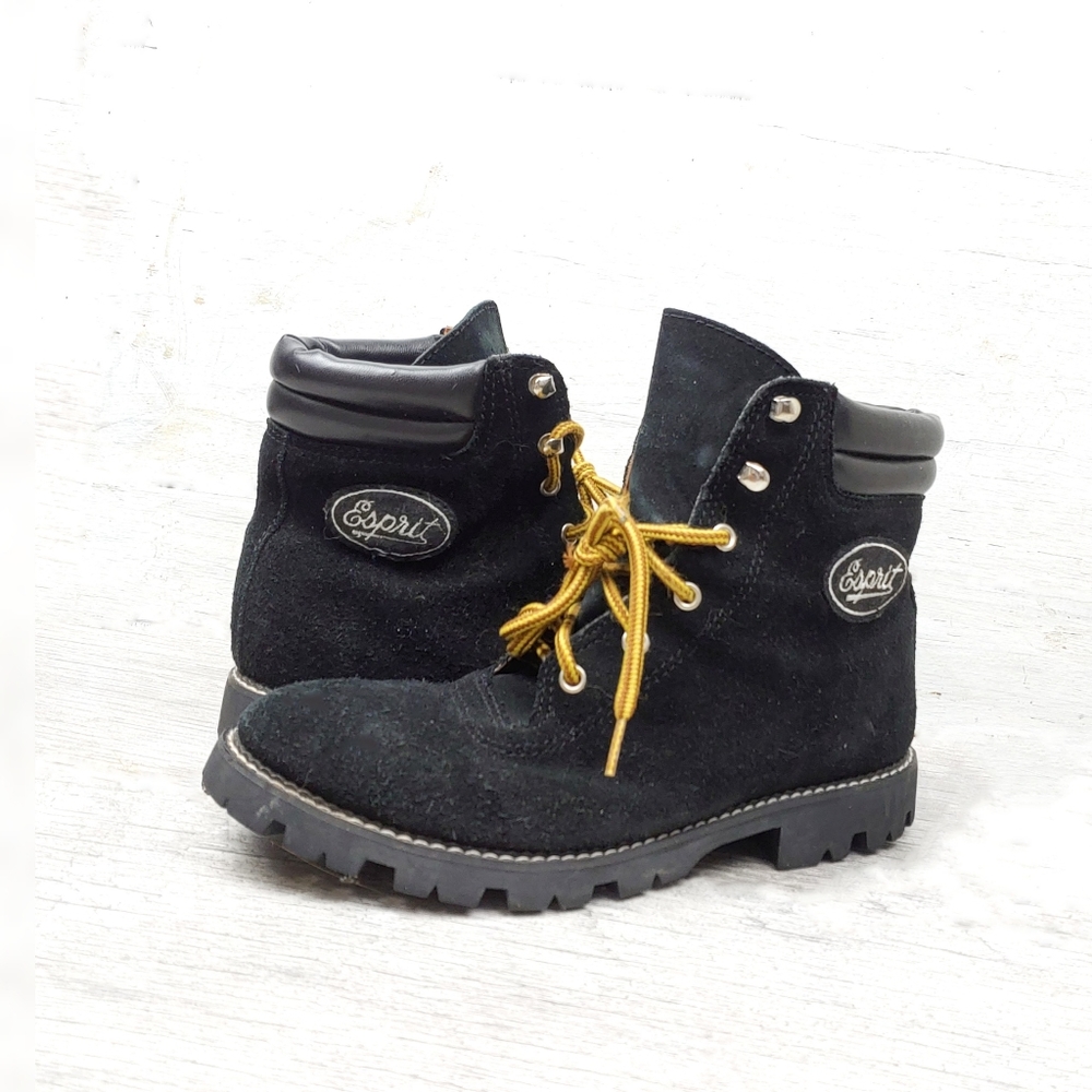 New! Esprit "Lodge" Womens 8 Suede Leather Lace Up Boots - Picture 1 of 8